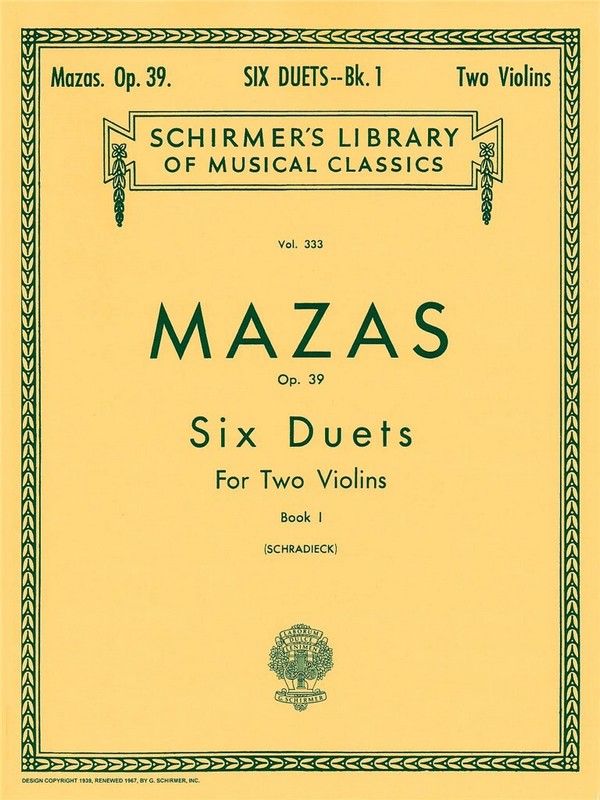 6 Duets op.39 vol.1 (nos.1-3)