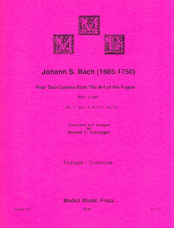 4 Duo Canons BWV1080 from The Art of the Fugue