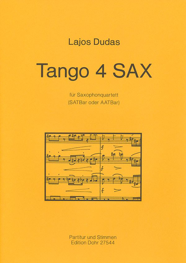 Tango 4 Sax für 4 Saxophone