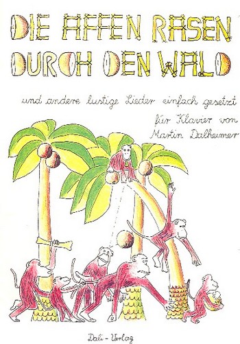 Die Affen rasen durch den Wald