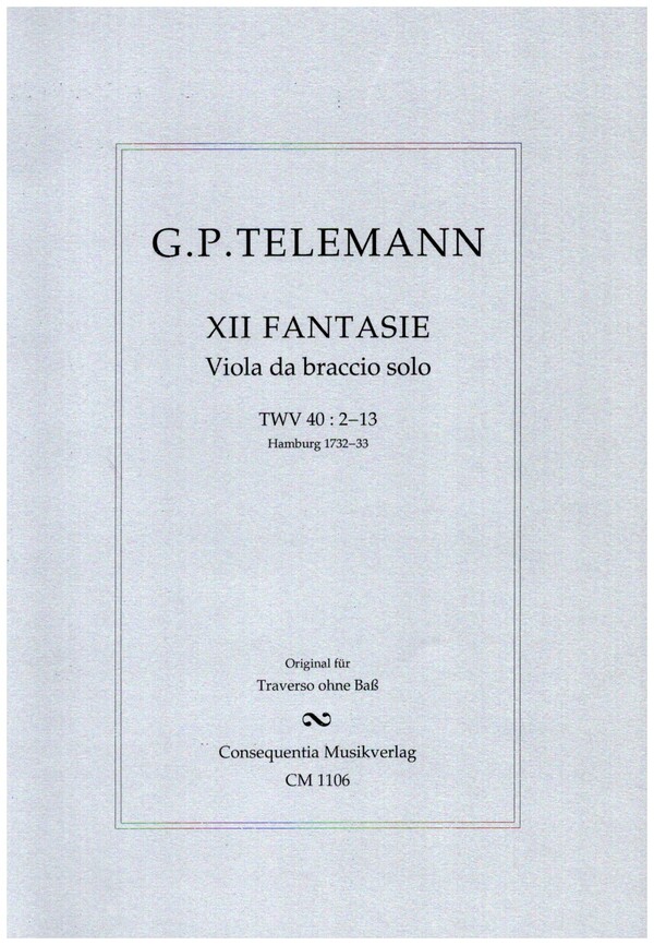 12 Fantasien TWV40:2-13