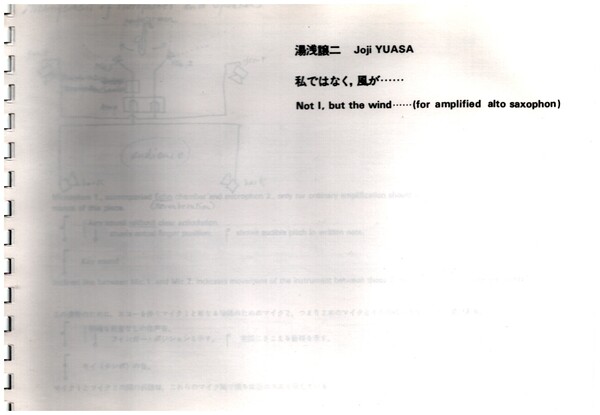 Not I but the wind...