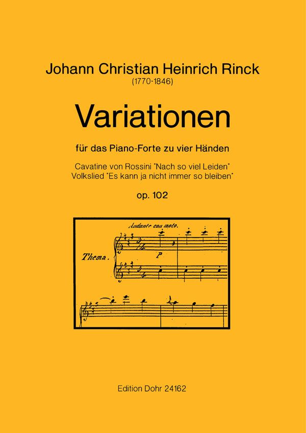 Variationen op.102 für Klavier zu 4 Händen