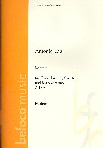 Konzert A-Dur für Oboe d'amore,