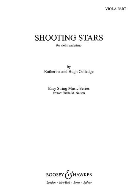Shooting Stars for viola and piano
