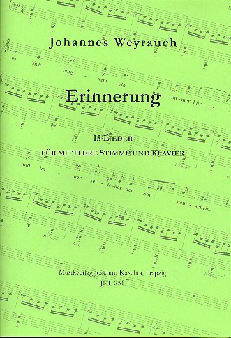 Erinnerung für Gesang (mittel)