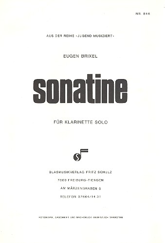 Sonatine für Klarinette