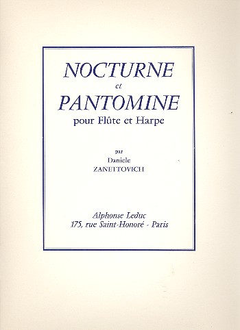 Nacturne et Pantomine pour