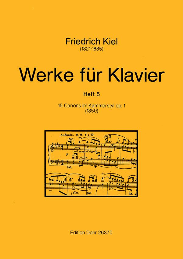 15 Canons im Kammerstyl op.1