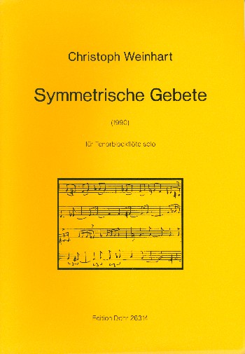 Symmetrische Gebete für Tenorblockflöte solo