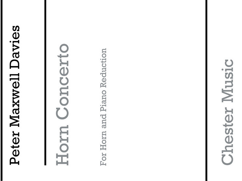 Horn Concerto for Horn (F) and Piano