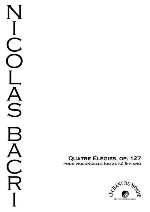 Quatre élégies op.127