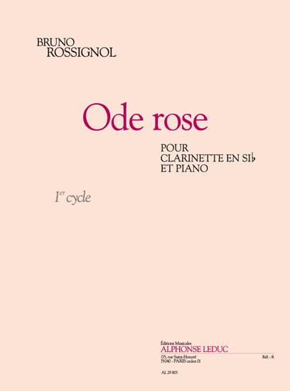 Ode rose pour clarinette et piano