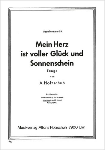 mein herz ist voller glück für 1-2 akkordeons