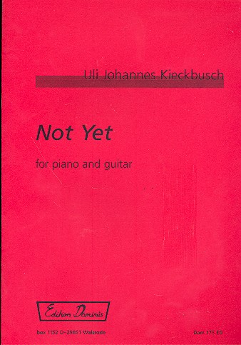 Not yet für Gitarre und Klavier