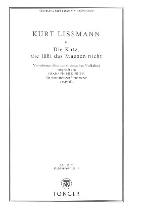 Die Katz die läßt das Mausen nicht