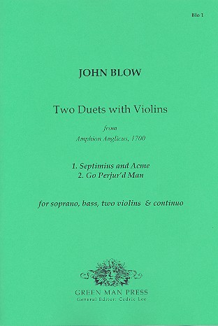 2 Duets with Violins for soprano, bass,