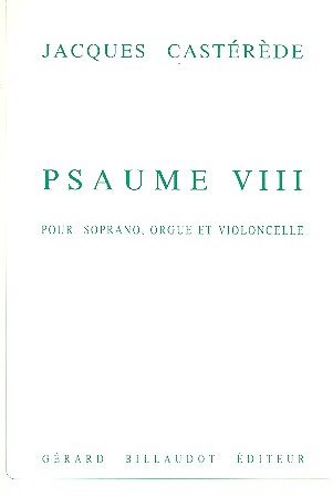 Psaume 8 pour chant, violoncelle
