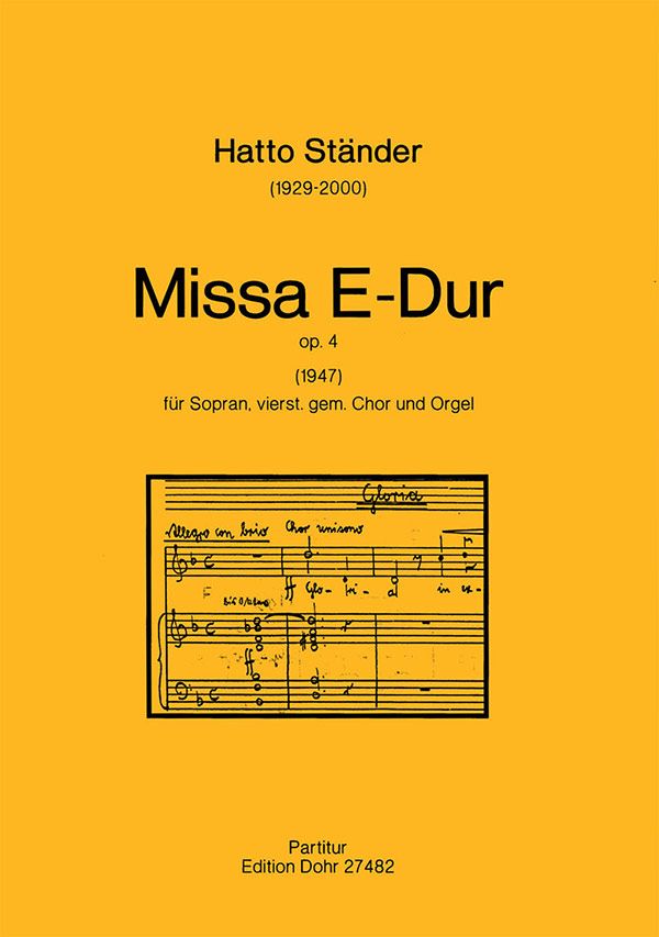 Missa E-Dur op.4 für Sopran,