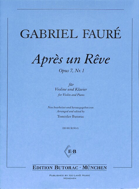 Après un reve op.7,1