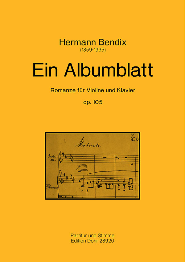 Ein Albumblatt op.105 für Violine