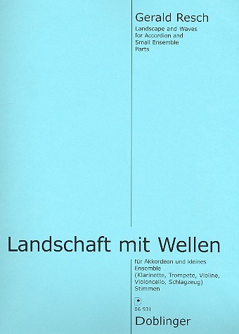 Landschaft mit Wellen für Akkordeon,