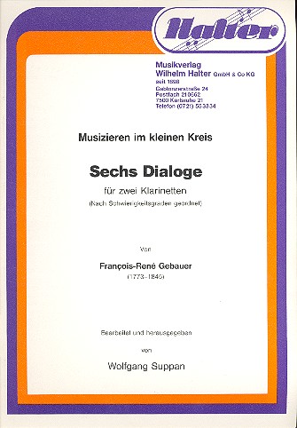 6 Dialoge für 2 Klarinetten