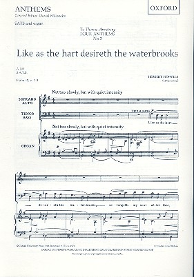 Like as the Hart desireth the Waterbrooks