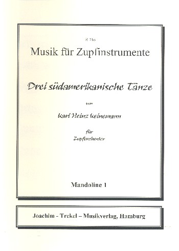 3 südamerikanische Tänze für Zupforchester