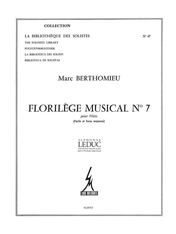 Florilège musical no.7 pour flute