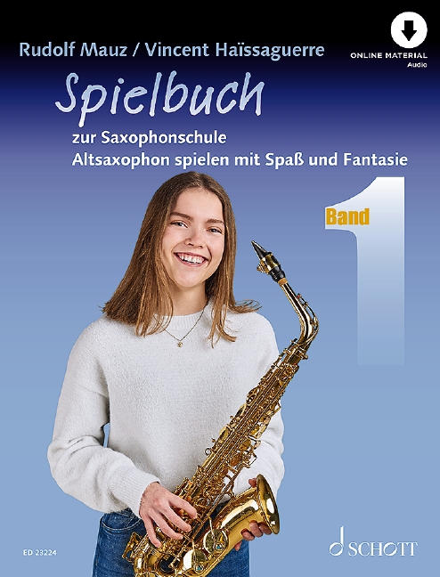 Spielbuch zur Saxophonschule Band 1 (+Online Audio)