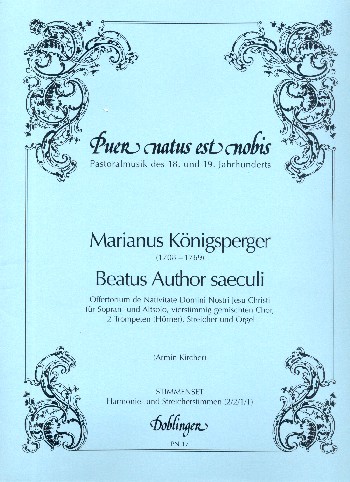 Beatus author saeculi für Sopran (Alt),