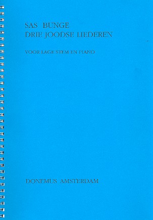 3 Joods liederen voor lage stem en piano