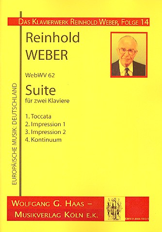 Suite WebWV62 für 2 Klaviere