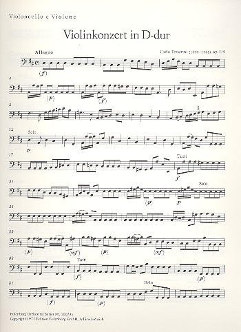 Konzert D-Dur op.1,4