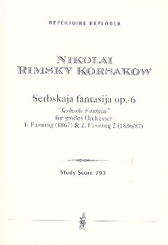 Serbische Fantasie op.6 (Fassungen 1 und 2)