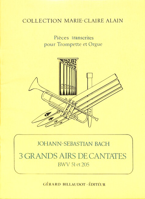 3 grands air de cantates BWV51 et