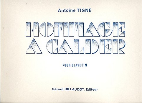 Hommage à Caldier pour clavecin