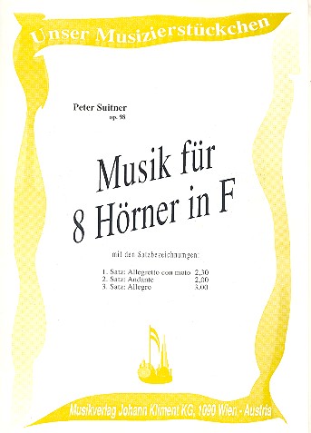 Musik für 8 Hörner in F op.98
