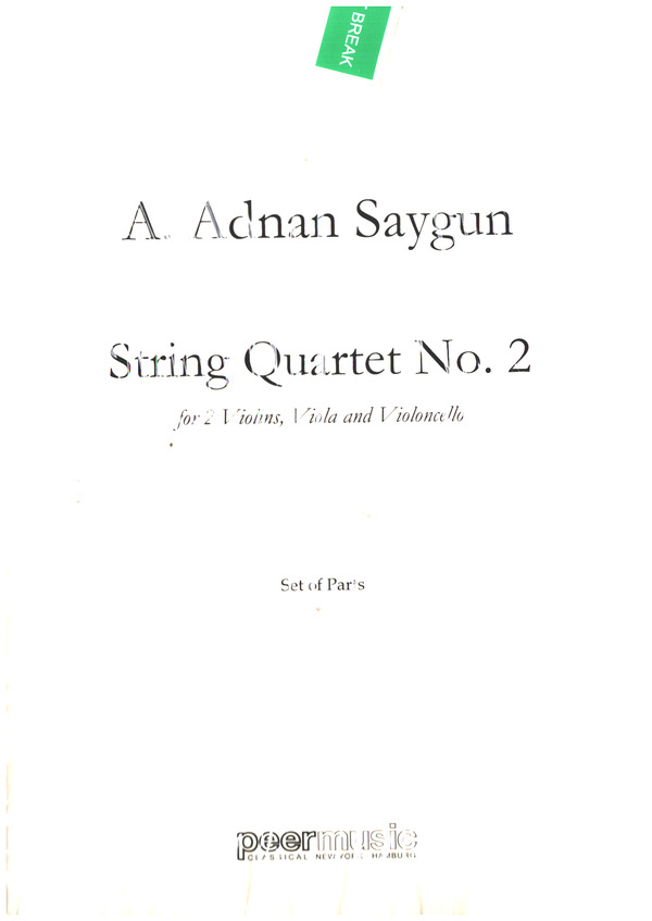 String Quartet No.2 op.35