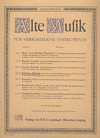 Leichte Suitensätze für Unterricht und Haus