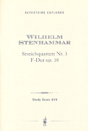 Streichquartett F-Dur Nr.3 op.18