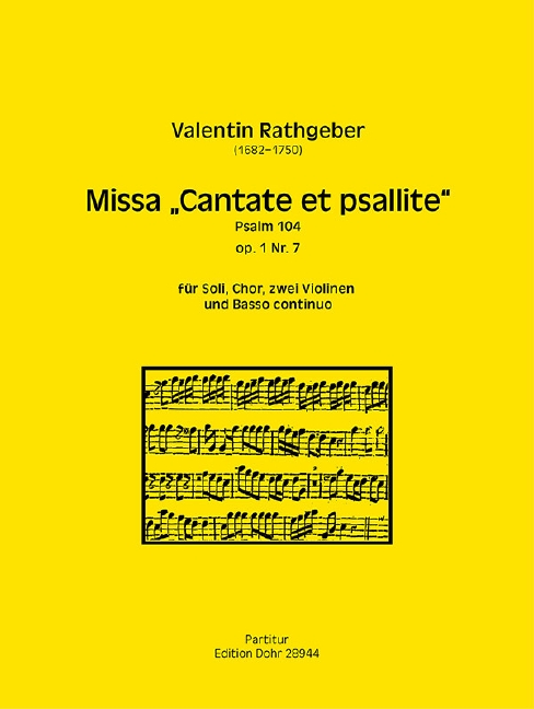 Missa Cantate et psallite op.1,7