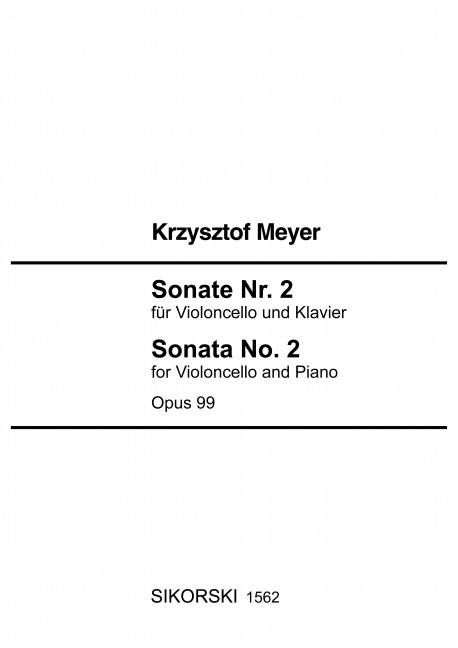 Sonate Nr.2 op.99 für Violoncello