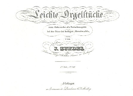 Leichte Orgelstücke op.2 Band 1