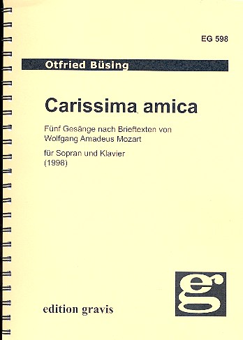 Carissima amica für Sopran und Klavier