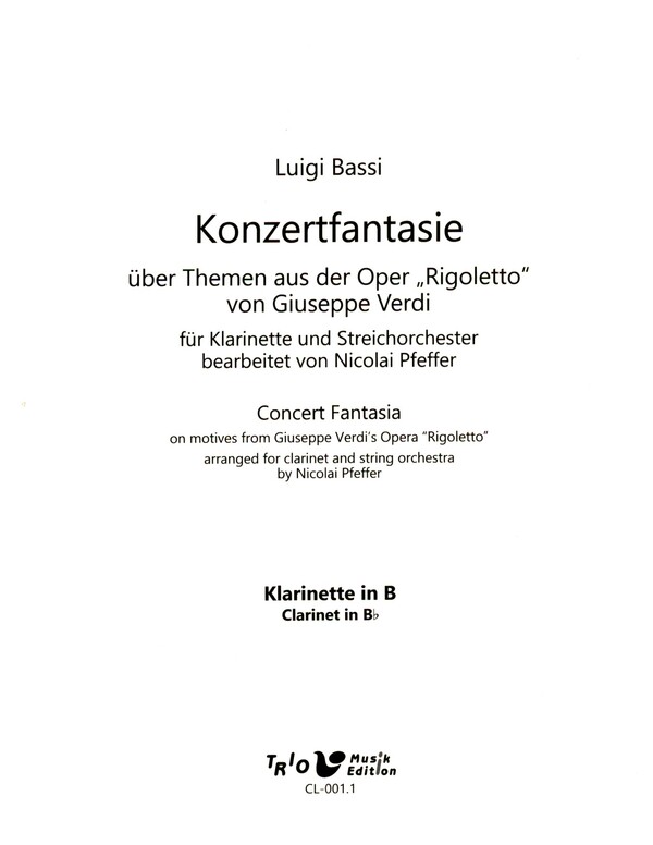 Konzertfantasie über Themen aus der Oper "Rigoletto"