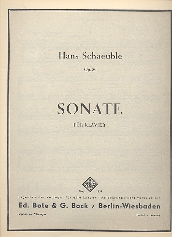 Sonate op.39