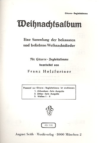 Weihnachtsalbum für 3-4 Instrumente