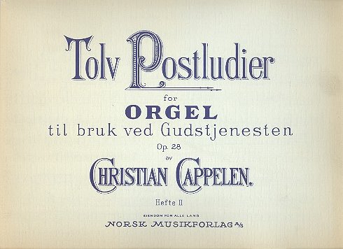 12 Postludier op.28 vol.2 (nos.7-12)
